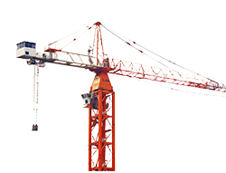 Flat top tower crane